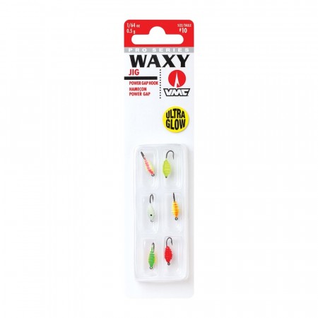 VMC Waxy Jig Kit #8 0,9g Glow 6pk