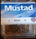 MUSTAD 3551 Trekrok brun.  25stk thumbnail