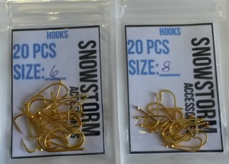 Snowstorm 20stk agnkrok gull 6#