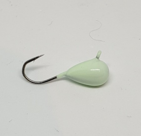 Snowstorm Wolfram mormyska 7mm Dråpe Hvit/Glow.